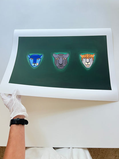 "3 Gifts of The Spirit" Museum quality print 13,5" x 21"