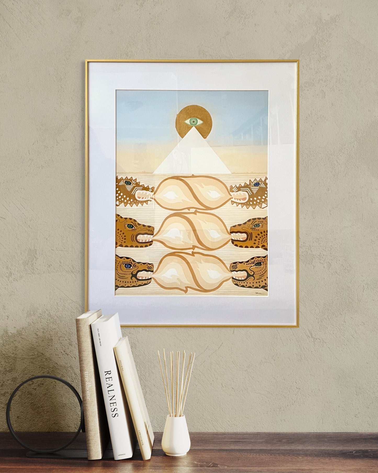 "Stairway to Heaven" Museum quality print 18"x24" in a golden frame, Limited Edition