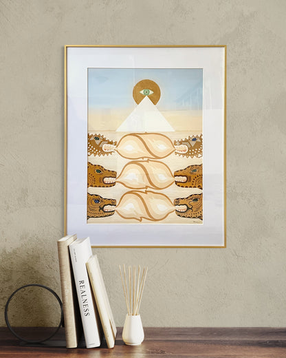 "Stairway to Heaven" Museum quality print 18"x24" in a golden frame, Limited Edition