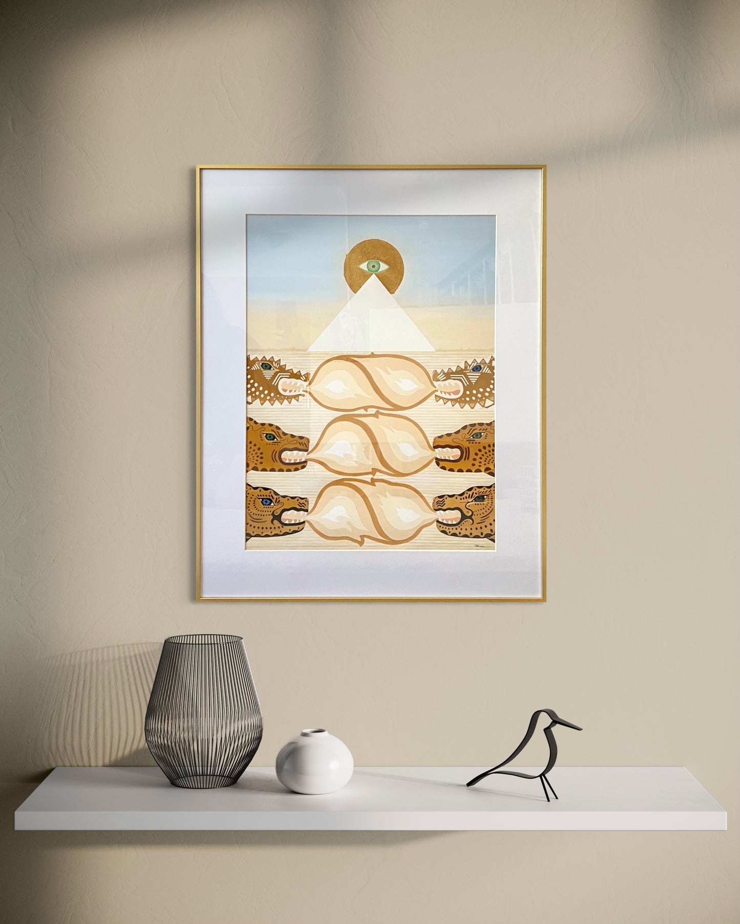 "Stairway to Heaven" Museum quality print 18"x24" in a golden frame, Limited Edition